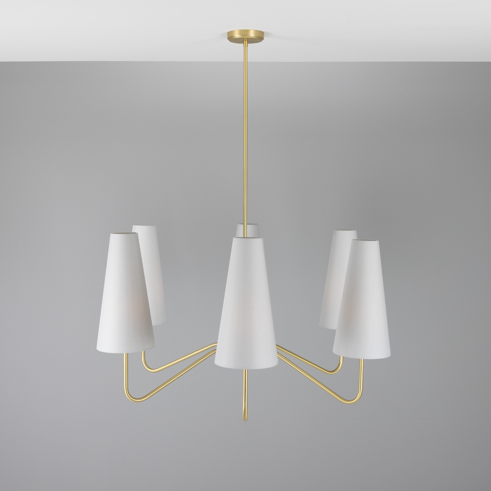 Para Chandelier | Satin Brass